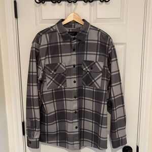 BYLT Gray Plaid Coastal Overshirt
